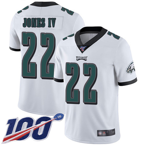 Men Philadelphia Eagles 22 Sidney Jones White Vapor Untouchable NFL Jersey Limited Player Season